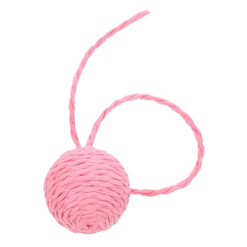 HANABASS Crinkle-Bälle für Katzen Katzenspielzeug für Wohnungskatzen hängendes Katzenspielzeug katzenkratzbaum Katzen Katze Kratzkugel Kratzspielzeug für Katzen Papier Rosa von HANABASS