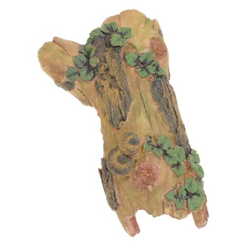 HANABASS Eidechsen höhle Reptilienhöhle Zubehör für Reptilienterrarien Dekorationen für Aquarien bärtige Drache-Panzerdekoration bärtiges Drachendekor Schlangenhaut Reptilienholz Harz von HANABASS