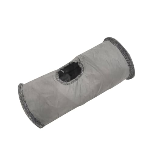 HANABASS Faltbarer Katzen Tunnel aus Weichem Mikrofaser Suede Katzenspielzeug und Katzenbett für Kätzchen Welpen und Kaninchen S Platzsparend und Robust für Drinnen und Unterwegs von HANABASS