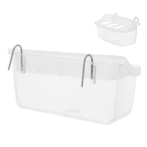 HANABASS Vogel-wasserspender Für Käfig Sittich-futternapf Hängende Papageien-tränke Spritzwassergeschützter Futterspender Leicht Zu Reinigendes Abs-Material HANABASS Vogel-wasserspender Für Käfig Sittich-futternapf Hängende Papageien-tränke Spritzwassergeschützter Futterspender Leicht Zu Reinigendes Abs-Material von HANABASS