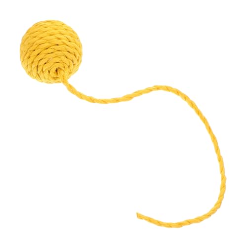 HANABASS Fuzzy-Bälle für Katzen Katze Hanging Toy hängendes Katzenspielzeug für Katzen interaktives katzenspielzeug Katzengarnknäuel Katzenspielzeug Sisalball Papier Yellow HANABASS Fuzzy-Bälle für Katzen Katze Hanging Toy hängendes Katzenspielzeug für Katzen interaktives katzenspielzeug Katzengarnknäuel Katzenspielzeug Sisalball Papier Yellow von HANABASS