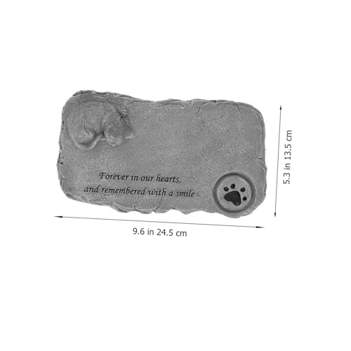 HANABASS Gartenkatze Gedenkstein aus Widerstandsfähigem Resin Kleiner Katzen Grabstein für Garten Balkon Wetterfest und Dekorativ Perfektes Andenken für Haustiere von HANABASS