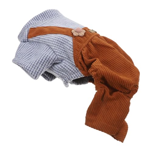 HANABASS Gestreifte Haustier Overalls für Hunde Warme und Weiche Hundekleidung für Outdoor Aktivitäten für Partys und für Besondere Anlässe von HANABASS
