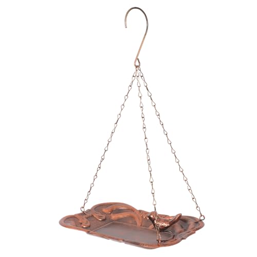 HANABASS Hängender Vogelfutterspender aus Metall Dekoratives Futtergerät für Garten Langlebig und Einfach zu Reinigen mit Praktischem Aufhänghaken für Wildvögel HANABASS Hängender Vogelfutterspender aus Metall Dekoratives Futtergerät für Garten Langlebig und Einfach zu Reinigen mit Praktischem Aufhänghaken für Wildvögel von HANABASS