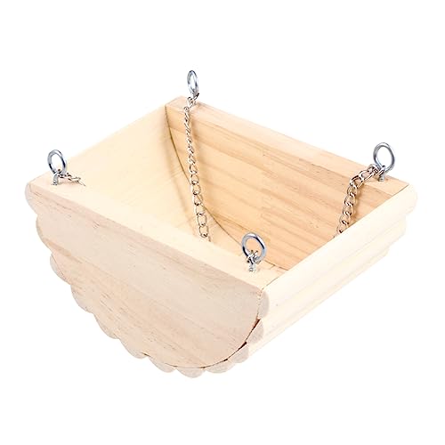 HANABASS Hängendes Holzschaukel Nest für Hamster und Papageien Sichere Schlaf und Ruhegelegenheit für Kleine Haustiere für Käfige Fenster und Türen aus Hochwertigem Holz Gefertigt HANABASS Hängendes Holzschaukel Nest für Hamster und Papageien Sichere Schlaf und Ruhegelegenheit für Kleine Haustiere für Käfige Fenster und Türen aus Hochwertigem Holz Gefertigt von HANABASS