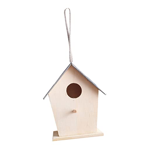HANABASS Hängendes Vogelhaus aus Holz für Wildvögel Wetterfestes Nistkästen für Garten Dekoratives mit Kreativem Design und Stabiler Struktur für Vogelfütterung und Schutz HANABASS Hängendes Vogelhaus aus Holz für Wildvögel Wetterfestes Nistkästen für Garten Dekoratives mit Kreativem Design und Stabiler Struktur für Vogelfütterung und Schutz von HANABASS