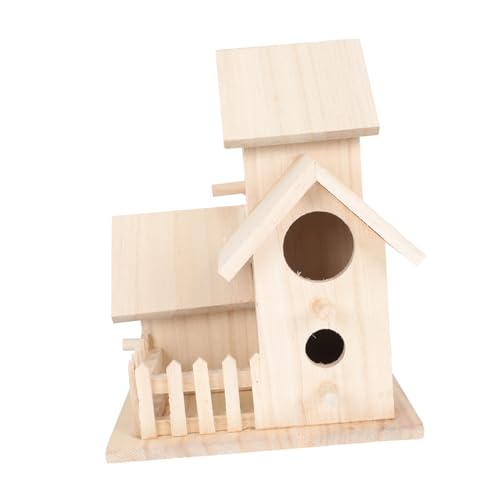 HANABASS Hängendes Vogelhaus für Papageien und Wellensittiche Dekorativer Nistkasten für Garten und Langlebig als Ornamente für Vögel und Garten von HANABASS