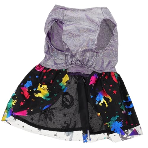 HANABASS Halloween Hundekostüm Spider Skirt aus Hochwertigem Atmungsaktive Bequeme Kleidung mit Halloween Elementen für Kleine bis Mittelgroße Hunde und Katzen Einfach Anzuziehen Festliche von HANABASS
