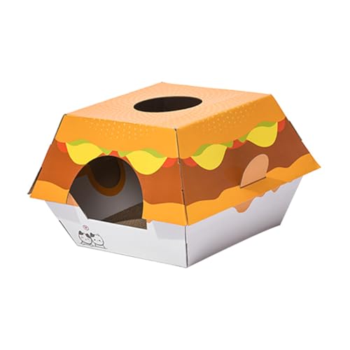 HANABASS Hamburger Katzennest Katzenkratzbretthaus Katzensachen Katzenhaus aus Pappe Kratzbretter für Haustiere pet Bed petbett Haustier Katze Kratzbrett Kratzmatte für Katzen Wellpapier HANABASS Hamburger Katzennest Katzenkratzbretthaus Katzensachen Katzenhaus aus Pappe Kratzbretter für Haustiere pet Bed petbett Haustier Katze Kratzbrett Kratzmatte für Katzen Wellpapier von HANABASS