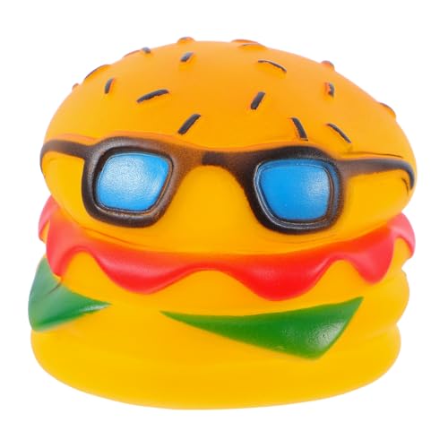 HANABASS Hamburger-kauspielzeug Interaktives Haustierspielzeug Für Haustiere Weiches Welpenspielzeug Quietschende Kauspielzeuge Für Hunde Vinyl Yellow HANABASS Hamburger-kauspielzeug Interaktives Haustierspielzeug Für Haustiere Weiches Welpenspielzeug Quietschende Kauspielzeuge Für Hunde Vinyl Yellow von HANABASS