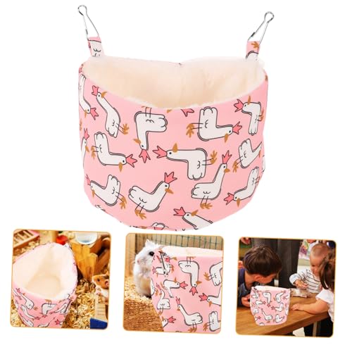 HANABASS Hamster Hängematte Für Kleine Tiere Weiches Schlafnest Aus Atmungsaktivem Material Idealer Rückzugsort Für Hamster Meerschweinchen Und Frettchen Warm Und Gemütlich von HANABASS