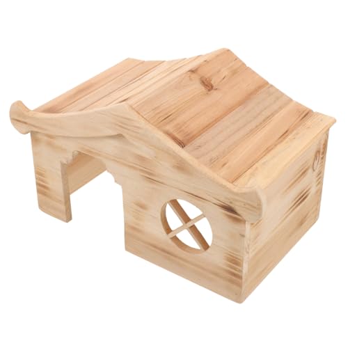 HANABASS Hamster Holzhaus Kleintier Versteck aus Robustem Holz Langlebiges Mini Nagerhaus für Zwerghamster Käfig Glatte Oberfläche Nachhaltiges Hideout für Spiel und Ruhe HANABASS Hamster Holzhaus Kleintier Versteck aus Robustem Holz Langlebiges Mini Nagerhaus für Zwerghamster Käfig Glatte Oberfläche Nachhaltiges Hideout für Spiel und Ruhe von HANABASS