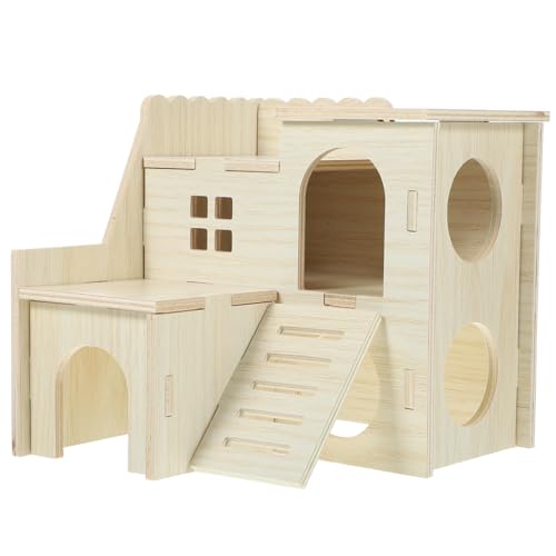 HANABASS Hamster Holzhaus Schlafraum Verstecktes Meerschweinchen Labyrinth Hamsterzubehör Versteck Hamsterspielzeug Hamsterhaus Meerschweinchenlabyrinth Meerschweinchenhaus HANABASS Hamster Holzhaus Schlafraum Verstecktes Meerschweinchen Labyrinth Hamsterzubehör Versteck Hamsterspielzeug Hamsterhaus Meerschweinchenlabyrinth Meerschweinchenhaus von HANABASS