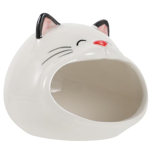 HANABASS Hamster Keramik Nest Kühlhaus für Hamster und Chinchillas Dekoratives Versteck Sichere und Spielstätte als Speicherbox für Kleine Haustiere Robust und Vielseitig von HANABASS