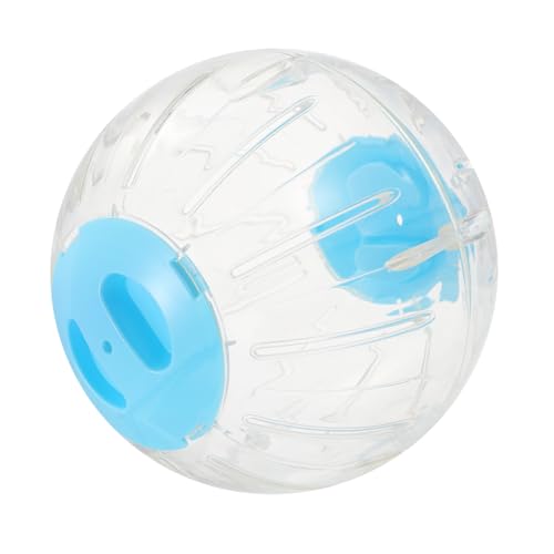 HANABASS Hamster Laufkugel Transparent Blau Langlebiges Haustier für Dwerghamster und Meerschweinchen Bewegungsförderndes Lauf und Trainingsspielzeug zur Beschäftigung und von HANABASS