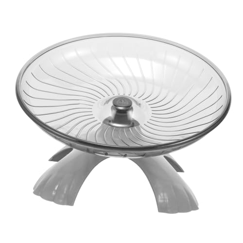 HANABASS Hamster Laufrad mit Kunststoff Metallwelle Geräuschloses Kleintier Laufrad für Mäuse und Hamster Komfortables Haustier Laufspielzeug Zufällige Farbauswahl Zufällige Farbe von HANABASS