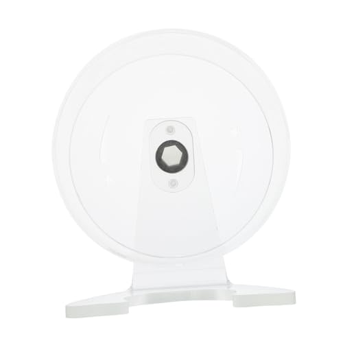 HANABASS Hamster Laufrad mit Ständer Geräuscharmes Kleines Tier Laufrad Transparentes Hamster Trainingsrad für Zwerghamster und Kleintiere Silent Exercise Wheel für Fitness und Spiel von HANABASS