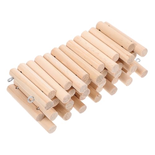 HANABASS Holzbrücke Und Plattform Für Hamster Rennmäuse Und Kleintiere Als Spielzeug Und Versteck Einfach Zu Montieren Reinigen Aus Natürlichem Holz von HANABASS