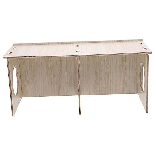HANABASS Hamster-versteckhütte Meerschweinchen-unterschlupf Aus Holz Haustier-Spielzeug- Für Kleintiere von HANABASS