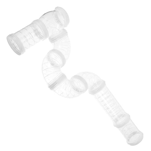 HANABASS Hamster Röhren Set Transparent DIY Verbindungsröhren Flexibel Leise für Hamster Kleintiere Externe Spieltunnel Anpassbar Platzsparend Beobachtungsspielzeug HANABASS Hamster Röhren Set Transparent DIY Verbindungsröhren Flexibel Leise für Hamster Kleintiere Externe Spieltunnel Anpassbar Platzsparend Beobachtungsspielzeug von HANABASS