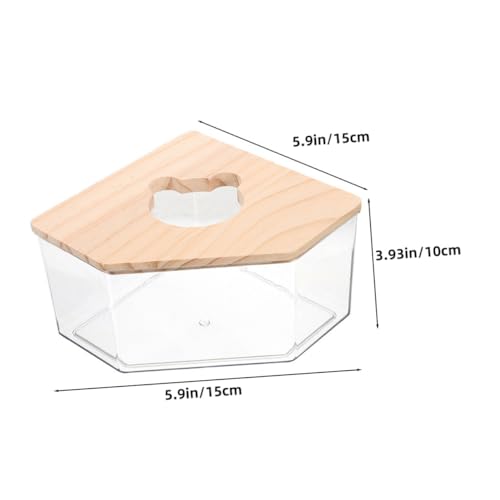 HANABASS Hamster Sandbad aus mit Holzdeckel Multifunktionales Badezimmer für Kleine Haustiere Sandbadet Toilette und Leicht zu Reinigen Geeignet für Rennmäuse und Meerschweinchen HANABASS Hamster Sandbad aus mit Holzdeckel Multifunktionales Badezimmer für Kleine Haustiere Sandbadet Toilette und Leicht zu Reinigen Geeignet für Rennmäuse und Meerschweinchen von HANABASS