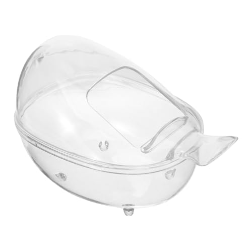 HANABASS Hamster Sandkasten Toilette Haustierbad Klein Waschbar Hamsterbett Hamsterkäfig Zubehör Hamsterversteck Hamsterhaus Hamsterzubehör Meerschweinchenversteck Kunststoff von HANABASS