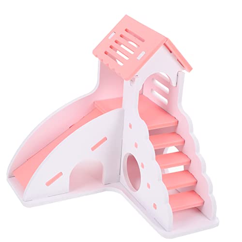 HANABASS Hamster Nest Mit Leiter Kuschelnest Und Spielzeug Für Kleine Haustiere Als Rückzugsort Und Schlafplatz Für Hamster Chinchillas Und Andere Nager Langlebig Und Sicher von HANABASS