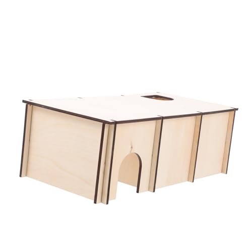 HANABASS Hamster Versteck Haus aus Holz Mehrstöckiges Nest für Kleine Haustiere und Rückzugsort für Hamster Chinchilla Geeignet für Käfig Privater Ruhebereich Langlebig und Sicher HANABASS Hamster Versteck Haus aus Holz Mehrstöckiges Nest für Kleine Haustiere und Rückzugsort für Hamster Chinchilla Geeignet für Käfig Privater Ruhebereich Langlebig und Sicher von HANABASS