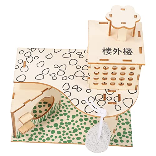 HANABASS Hamster Versteck Treppen und Plattformen für Zwerghamster und Kleintiere Spielinstinkt und Wohlbefinden Sicher und Langlebig von HANABASS
