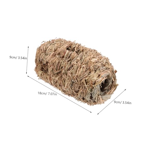 HANABASS Hamster Versteck Tunnel aus Naturstroh Kleines Sechslöchriges Nest für Hamster Chinchilla Meerschweinchen Stressreduzierendes Versteckspielzeug und Schlafhaus Perfektes Haustier HANABASS Hamster Versteck Tunnel aus Naturstroh Kleines Sechslöchriges Nest für Hamster Chinchilla Meerschweinchen Stressreduzierendes Versteckspielzeug und Schlafhaus Perfektes Haustier von HANABASS