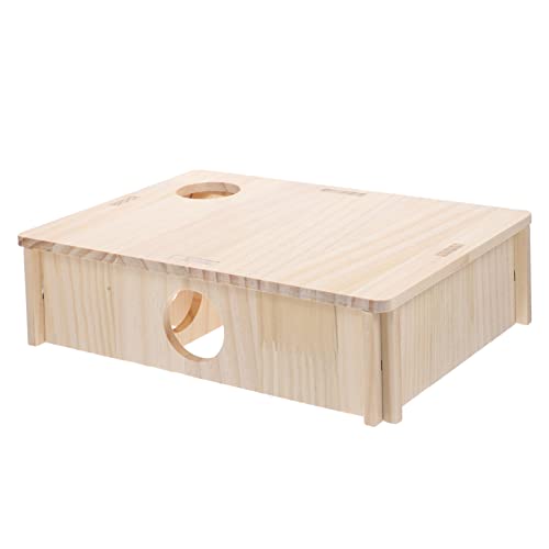 HANABASS Hamster Versteckhaus aus Holz Mehrzimmer Maze Spielhaus für Meerschweinchen Mäuse und Ratten Rückzugsort Schlafen und Verstecken Sicheres Naturmaterial für Kleintiere HANABASS Hamster Versteckhaus aus Holz Mehrzimmer Maze Spielhaus für Meerschweinchen Mäuse und Ratten Rückzugsort Schlafen und Verstecken Sicheres Naturmaterial für Kleintiere von HANABASS