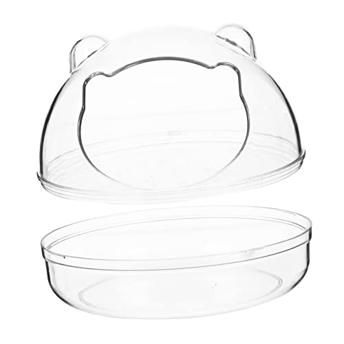 HANABASS Hamsterbad Sandbad für Hamster Meerschweinchen-Badewanne Katzentoilettentrainer Auto Hamster klo Hamster sandbad Haustier badewanne Behälter für Hamsterbäder Plastik Transparent HANABASS Hamsterbad Sandbad für Hamster Meerschweinchen-Badewanne Katzentoilettentrainer Auto Hamster klo Hamster sandbad Haustier badewanne Behälter für Hamsterbäder Plastik Transparent von HANABASS