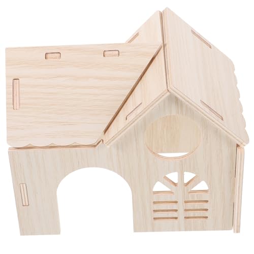 HANABASS Hamster Haus Aus Holz Für Zwerghamster Rennmäuse Und Mäuse Als Versteck Spielzeug Und Schlafplatz Für Kleine Haustiere HANABASS Hamster Haus Aus Holz Für Zwerghamster Rennmäuse Und Mäuse Als Versteck Spielzeug Und Schlafplatz Für Kleine Haustiere von HANABASS