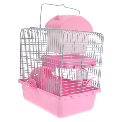 HANABASS Hamsterkäfig Hamstervilla Hundekäfig Hamsterkühlhaus Käfige Für Meerschweinchen Haustier Vogelkäfig Groß Hamsterhaus Hängematte Hamsterträger Frettchen Wachtel Nest Plastik Rosa HANABASS Hamsterkäfig Hamstervilla Hundekäfig Hamsterkühlhaus Käfige Für Meerschweinchen Haustier Vogelkäfig Groß Hamsterhaus Hängematte Hamsterträger Frettchen Wachtel Nest Plastik Rosa von HANABASS