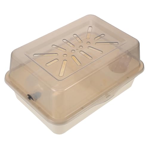 HANABASS Transportbox Für Kleine Haustiere Hamsterkäfig Zwerghamsterkäfig Mit Belüftungslöchern Robust Aus Kunststoff Tragbar Für Reisen Und Transport von HANABASS