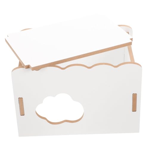 HANABASS Hamsterkäfig Tor Innenhäuser Versteck Große Hamsterbettwäsche Kleine Tierverstecke Versteck Weiches Nest Tunnel Zubehör Stallgehege Rattenspielzeug Kleines Holz von HANABASS
