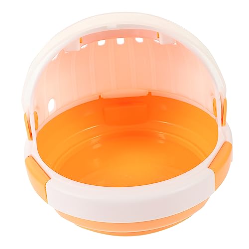 HANABASS Tragbarer Hamster-reisekäfig Tragekäfig Für Haustiere Atmungsaktive Hamsterkiste Wasserflasche von HANABASS
