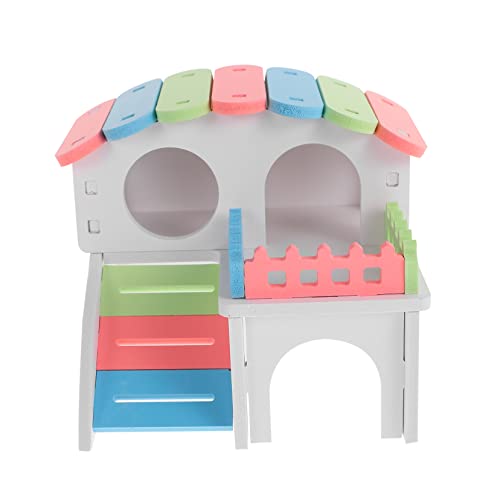 HANABASS Mini-eichhörnchennest Hamsterversteck Spielhaus Für Das Training Kleiner Haustiere Spaß Leicht Zu Waschen Farbenfrohes Design von HANABASS