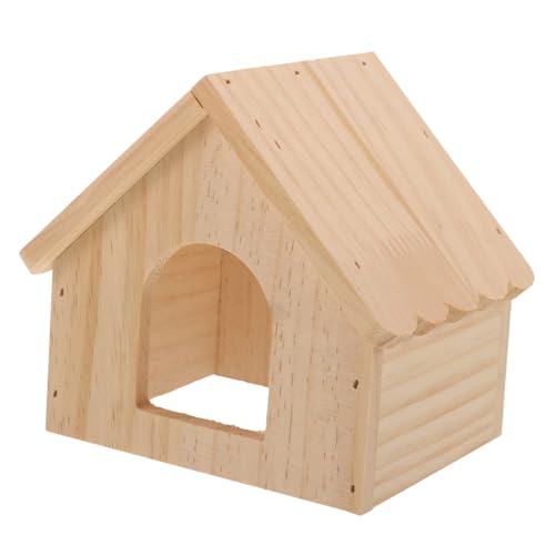 HANABASS Käfig Hamster Holz Schlaf Dach für Meerschweinchen Bett Versteck Haustier Nest HANABASS Käfig Hamster Holz Schlaf Dach für Meerschweinchen Bett Versteck Haustier Nest von HANABASS
