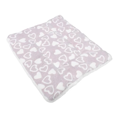 HANABASS Haustiermatte Katze Bett Matte Sofakissen für Haustiere waschbarer Haustierteppich Hundeunterlagen Katzenschlafpelzmatte Haustierschlafendecken Stoff Light Grey von HANABASS