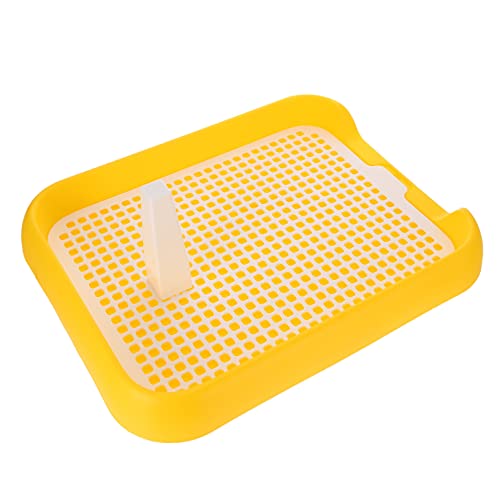 HANABASS Haustiertoilette Kleine Haustierpfanne Windeln Trainingstablett Für Welpen Quietschend Hundetoilette Drinnen Indoor-Hunde-PIPI-Station Welpenunterlage Hundetopf Gras Pp Yellow HANABASS Haustiertoilette Kleine Haustierpfanne Windeln Trainingstablett Für Welpen Quietschend Hundetoilette Drinnen Indoor-Hunde-PIPI-Station Welpenunterlage Hundetopf Gras Pp Yellow von HANABASS