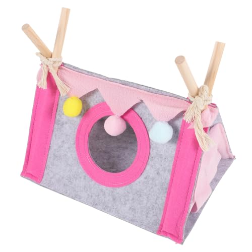 HANABASS Haustierzelt Schweinehaus Meerschweinchenverstecke Kleines Nest Hamsterversteck Meerschweinchenbett Tierverstecke Kaninchenhöhle Sachen Schlafhütte Indoor Versteck Heu von HANABASS