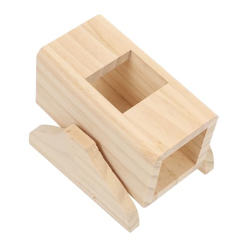 HANABASS Hölzerner Hamster Tunnel mit Wippe Mini Pet Seesaw für Kleine Haustiere Spielerisches Training und Stressabbau Geeignet für Hamster und Kleintiere von HANABASS