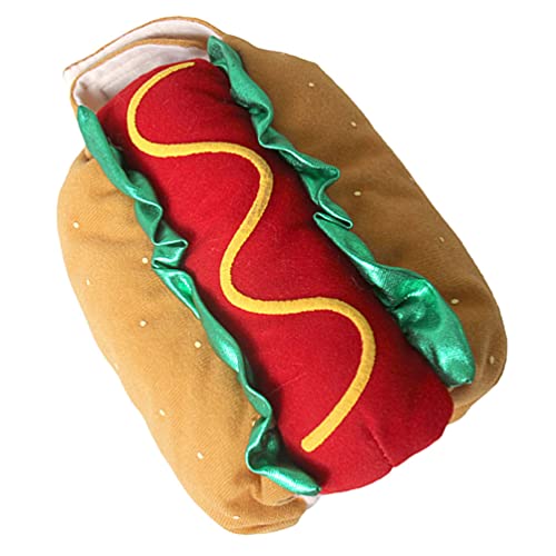 HANABASS Haustier Freizeit Outfit Weihnachten Hund Katze Kostüme Wurst Kostüm Haustier Halloween Kostüme Hot Dog Festliche Haustier Weihnachten Kleidung von HANABASS