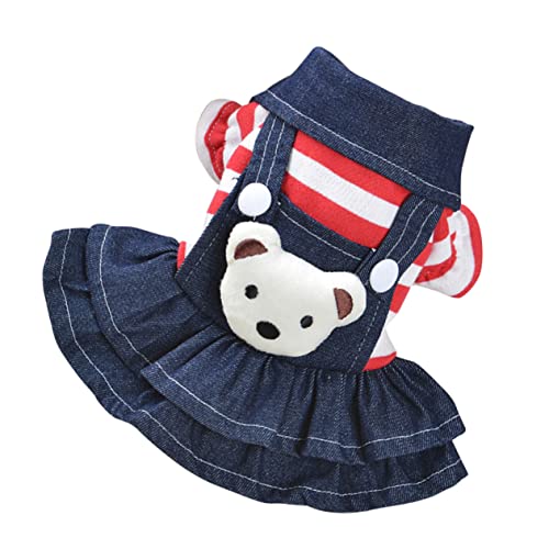 HANABASS Entzückender Bärenrock Für Hunde Hundekleid Haustierbekleidung Einfach Anzuziehen Outdoor-Kleidung von HANABASS