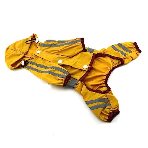 HANABASS Hunderegenmantel Xs Wasserdichter und Atmungsaktiver Regenmantel für Kleine Gelb mit Elastischem Saum und Offenem Design für Bewegungsfreiheit bei Regenwetter HANABASS Hunderegenmantel Xs Wasserdichter und Atmungsaktiver Regenmantel für Kleine Gelb mit Elastischem Saum und Offenem Design für Bewegungsfreiheit bei Regenwetter von HANABASS