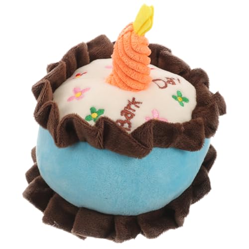 HANABASS Hundespielzeug Plüsch Hundekuchen für Kleine Hunde Interaktives Kau und Niedliches Geburtstagsgeschenk für Haustiere Weiche und Bequeme Plüschqualität HANABASS Hundespielzeug Plüsch Hundekuchen für Kleine Hunde Interaktives Kau und Niedliches Geburtstagsgeschenk für Haustiere Weiche und Bequeme Plüschqualität von HANABASS