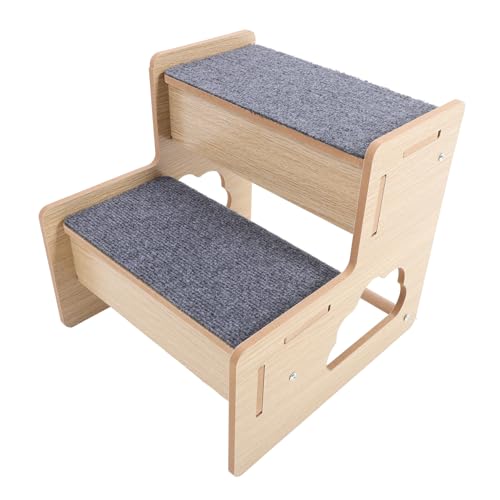 HANABASS Hundetreppe aus Holz Tragbare Haustiertreppe für Kleine Hunde und Katzen rutschfest Leicht zu Tragen für Senioren und Tiere mit Mobilitätsproblemen Zeitloses Design für HANABASS Hundetreppe aus Holz Tragbare Haustiertreppe für Kleine Hunde und Katzen rutschfest Leicht zu Tragen für Senioren und Tiere mit Mobilitätsproblemen Zeitloses Design für von HANABASS
