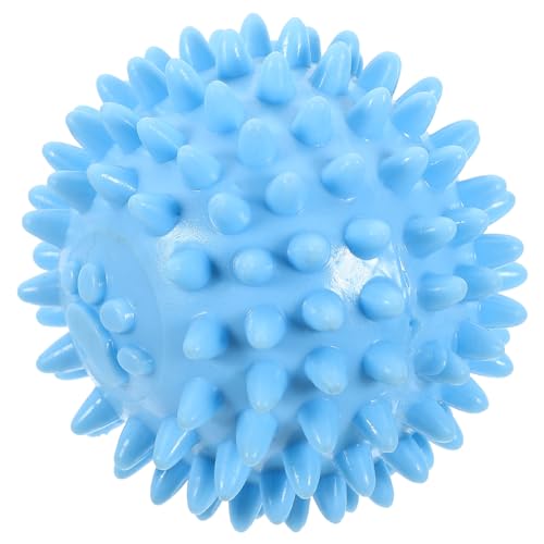 HANABASS Interaktiver Hundekauspielzeug Ball mit Noppen Beißfestes Zahnpflege für Kleine Hunde Robustes TPR Material Fördert Kauen und Training Blaue Kauspielzeug Kugel für Draußen von HANABASS