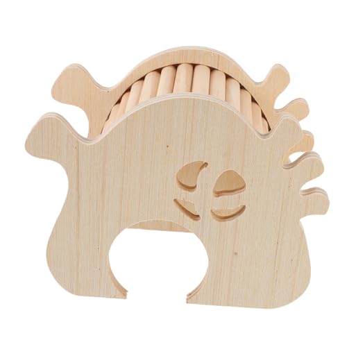 HANABASS Käfig Hamsterhaus Cottage Verstecke Lebensräume Zarte Hamster Versteck Zarte Hamsterhaus Home Hamsterkäfig Tunnel Gehege Hamster Zubehör Hamsterhäuser Zubehör Holz von HANABASS